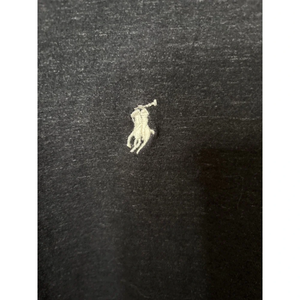 Polo‎ Ralph Lauren Mens Long Sleeve T-Shirt Charcoal Gray Heather Pony Logo lg